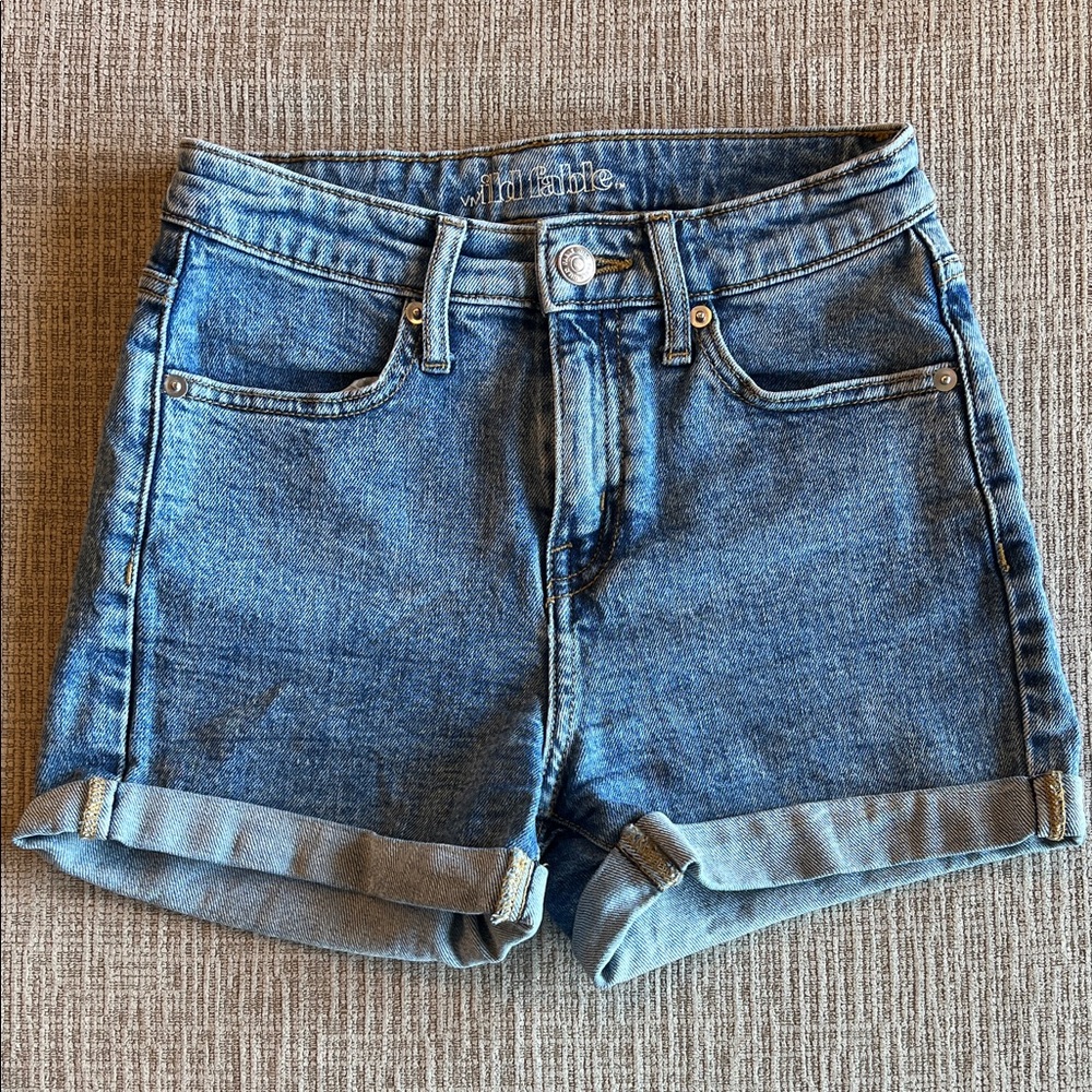 Wild Fable Rolled Hem Blue Jean Shorts